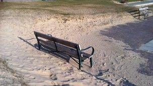 West shore beach in Llandudno