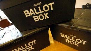 Ballot boxes