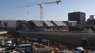 Reading station upgrade work - February 2013