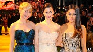 Michelle Williams, Rachel Weisz and Mila Kunis