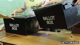 Ballot boxes