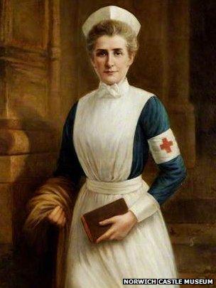 Edith Cavell painting by Raymond Lynde