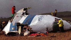 Aftermath of the Lockerbie bombing