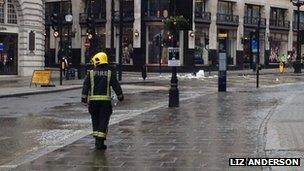 Flood in Regent Street