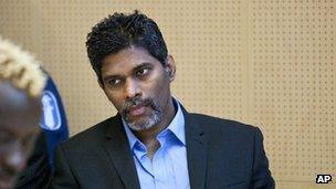 File photo of Singaporean Wilson Raj Perumal as he sits in the Lapland district court on match fixing charges in Rovaniemi, Finland, 9 June 2011