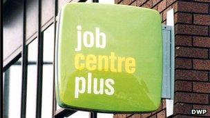 job centre plus sign