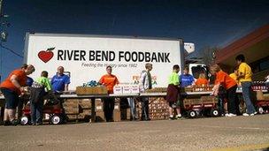 River Bend Foodbank truck