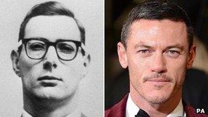 Great Train Robber Bruce Reynolds and Luke Evans, the actor who plays him