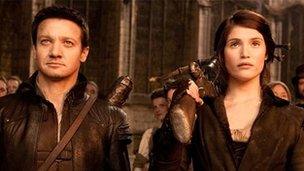 Jeremy Renner and Gemma Arterton in Hansel and Gretel: Witch Hunters