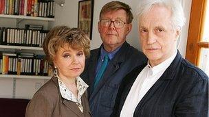 Edward Petherbridge with Prunella Scales and Alan Bennett