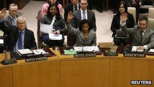 The UN Security council votes on the North Korea resolution