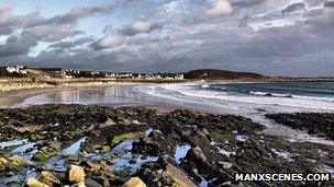 Gansey Beach courtesy Manxscenes.com