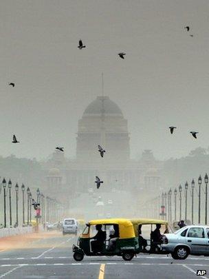 Traffic, India (Image: AP)