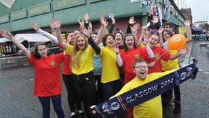 Flash mob choir at the Barras market