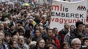 Anti-Fidesz protest in Budapest, 9 Mar 13