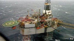 Buzzard oil platform