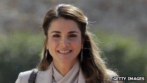 Jordan's Queen Rania in 2013