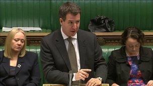 Shadow Treasury minister Chris Leslie during Tuesday's debate