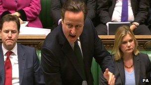 David Cameron at Prime Minister's Questions