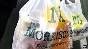 Morrisons shopping bags