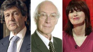 Lord Bragg, Roger McGough and Janet Street-Porter