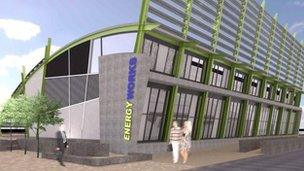 Artist impression of the Energy Works