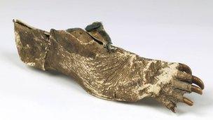 Witch doctor shoe from the Congo.