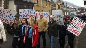 Cwmcarn protest