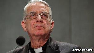 Father Federico Lombardi, Director of the Holy See Press Office (file image)