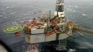 Buzzard oil platform