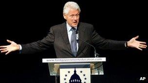 Former US president Bill Clinton