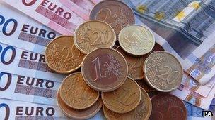 Euro notes and coins