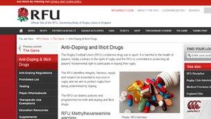 RFU anti-doping page