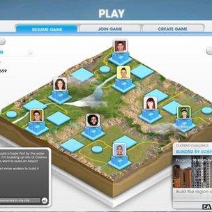 SimCity game screen