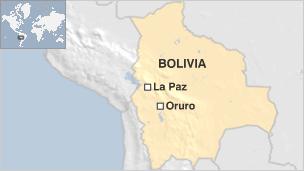 Map of Bolivia