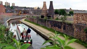 Bottle ovens in Stoke-on-Trent