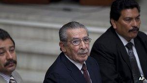 Former Guatemalan ruler Efrain Rios Montt