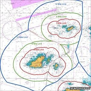 Fishing limits graphic