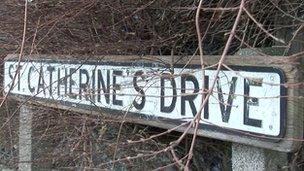 Street sign Isle of Man