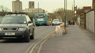 London Road Bridge in Derby