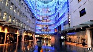 Exterior of New Broadcasting House in central London