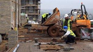 New homes under construction near Bristol