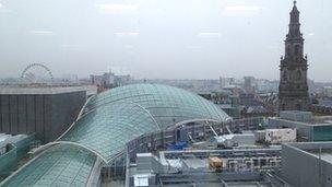 Trinity Leeds domed roof