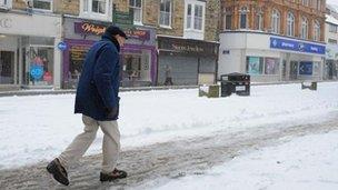 Snow in Buxton