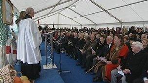 The memorial service in Hull