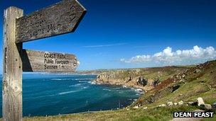 Lands End looking towards Sennen