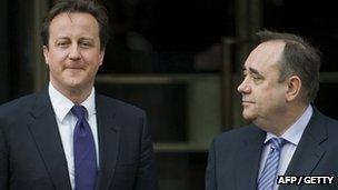 David Cameron and Alex Salmond