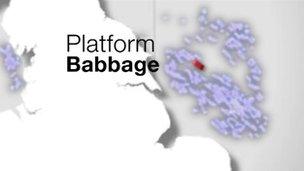 Map showing location of the Babbage platform