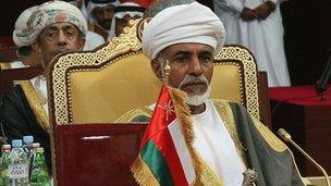 Sultan Qaboos bin Said has ruled Oman since 1970