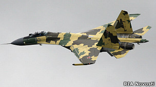 Russian Su-35 fighter jet